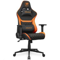 COUGAR herní židle ARMOR ONE V2 F (Tkaná látka) - černá oranžová