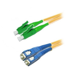 XtendLan FO patch LC APC-SC 10m 9 125, duplex, LS0H, ultraflexibilní G.657.A1, průměr 2mm, krátký vývod