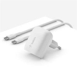 Belkin BOOST CHARGE 20W USB-C Power Delivery PPS nástěnná nabíječka + 1m USB-C na USB-C kabel, bílá