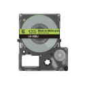Epson LabelWorks LK-4GBJ - Černá na matné zelené - Role (1,2 cm x 8 m) 1 kazeta y závěsný box - páska - pro LabelWorks LW-C410, LW-C610