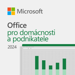 Elektronicky: MICROSOFT Office 2024 pro domácnosti a podnikatele D-OEM OA3 DA pouze s PC HAL3000