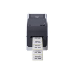 Brother TD-2320D203 - Etiketový tiskový tiskárna - Č B - přímý termální - role papíru (6,3 cm) - 203 dpi - až 152.4 mm s - USB 2.0, hostitel USB, LAN
