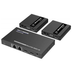 PremiumCord HDMI 1-2 splitter+extender po CAT6 6a 7, UHD 4K@30Hz až na 70m