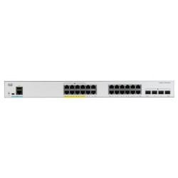 Catalyst C1000-24P-4G-L, 24x 10 100 1000 Ethernet PoE+ ports and 195W PoE budget, 4x 1G SFP uplinks