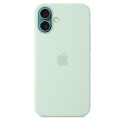 iPhone 16 Plus Silicone Case w MS - Aquamarine SK