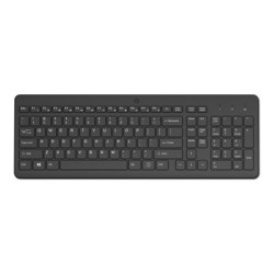 HP 225 - Klávesnice - rozložení 2,5 zóny - full size - bezdrátový - 2.4 GHz - česká slovenská - černá