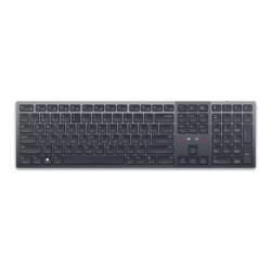 Dell Pro Premium Collaboration KB900 - Klávesnice - spolupráce - podsvícená - bezdrátový - 2.4 GHz, Bluetooth 5.1 - QWERTZ - německá - grafit - s 3 years Advanced Exchange Service