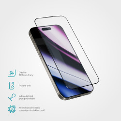 Epico Hero 3D sklo iPhone 15 16 - s aplikátorem