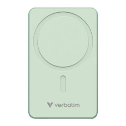 Verbatim power banka s bezdrátovým nabíjením 5V, nabíjení telefonu, 32226, 5000mAh, magnetické připevnění, zelená
