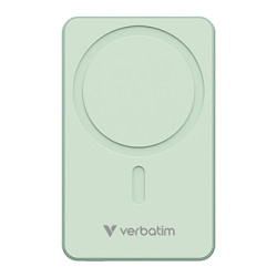 Verbatim power banka s bezdrátovým nabíjením 5V, nabíjení telefonu, 32228, 10000mAh, magnetické připevnění, Zelená