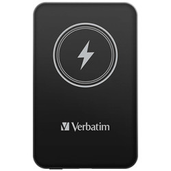 Verbatim power banka s bezdrátovým nabíjením 5V, nabíjení telefonu, 32240, 5 000mAh, magnetické připevnění, černá