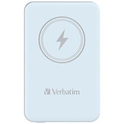 Verbatim power banka s bezdrátovým nabíjením 5V, nabíjení telefonu, 32242, 5 000mAh, magnetické připevnění, modrá