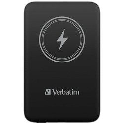 Verbatim power banka s bezdrátovým nabíjením 5V, nabíjení telefonu, 32245, 10 000mAh, magnetické připevnění, černá