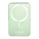 Verbatim power banka s bezdrátovým nabíjením 5V, nabíjení telefonu, 32259, 10 000mAh, magnetické připevnění, zelená