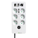 EATON Protection Box 6 USB FR, přepěťová ochrana, 6 výstupů, zatížení 10A, 2x USB port