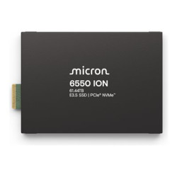 Micron 6550 ION - SSD - Enterprise - šifrovaný - 61.44 TB - interní - E3.S - PCI Express 5.0 x4 (NVMe) - FIPS 140-3 Level 2, SHA-512 - Self-Encrypting Drive (SED), TCG Opal Encryption 2.02, FIPS (Federal Information Processing Standards) - kompatibilní s TAA