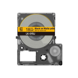 Epson LabelWorks LK-5YBJ - Černá na matné žluté - Role (1,8 cm x 8 m) 1 kazeta y závěsný box - pásková kazeta - pro LabelWorks LW-C410, LW-C610