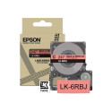 Epson LabelWorks LK-6RBJ - Černá na matné červené - Role (2,4 cm x 8 m) 1 kazeta y závěsný box - pásková kazeta - pro LabelWorks LW-C610