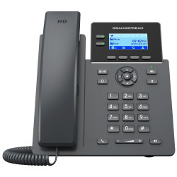 Grandstream GRP2602 VoIP telefon, 4x SIP, grafický podsvícený 2,21" displej, 2x 10 100 Mbps RJ45