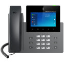 Grandstream GXV3450 VoIP telefon, 16x SIP, barevný dotykový 5" displej, 2x Gbps RJ45, PoE, DualBand WiFi, BT. USB