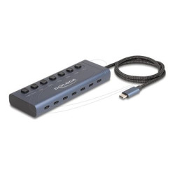Delock - Rozbocovac - 6 x USB-C + 1 x USB-C (napájení) - desktop