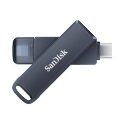 SanDisk Phone Drive - Jednotka USB flash - 64 GB - USB-C Lightning - metalická modrá