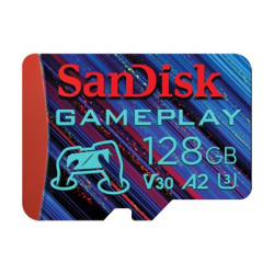 SanDisk GamePlay - Paměťová karta flash - 128 GB - A2 Video Class V30 UHS-I U3 - microSDXC UHS-I