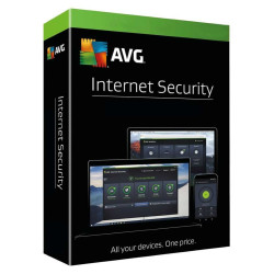 Elektronicky: AVG Internet Security Multi-Device 10 zařízení na 1 uživatele el. licence 2 roky