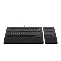 3Dconnexion Keyboard Pro with Numpad - Sada klávesnice a numerické podložky - USB - QWERTY - US mezinárodní