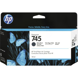 HP 745 inkoustová náplň matná černá, F9J99A