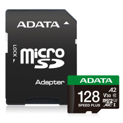 Adata Speed Plus Micro SD 128GB UHS-I U3 Class 10 + Adaptér