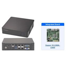 SUPERMICRO mini server Pentium N3700 (4C), 2x DDR3, mSATA, 4x 1Gb LAN, HDMI DP VGA, IPMI, 60W PSU