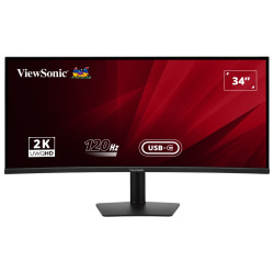 ViewSonic VA3420C '34" 21:9, 3440 x 1440,SuperClear® IPS zakřivený monitor, 120Hz, 2 HDMI, DP, USB, USB-C 96W, speakers,