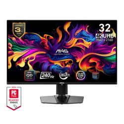 MSI MAG 321UPX QD-OLED gaming monitor 31,5" QD-OLED UHD 240Hz 0,03ms 2xHDMI DP USB-C Výšk.nast. Pivot černá