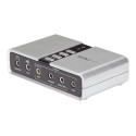 StarTech 7.1 USB Sound Card - External Sound Card for Laptop with SPDIF Digital Audio - Sound Card for PC - Silver (ICUSBAUDIO7D) - Zvuková karta - 48 kHz - 7.1 - USB 2.0 - pro P N: MU15MMS, MU6MMS