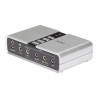 StarTech 7.1 USB Sound Card - External Sound Card for Laptop with SPDIF Digital Audio - Sound Card for PC - Silver (ICUSBAUDIO7D) - Zvuková karta - 48 kHz - 7.1 - USB 2.0 - pro P N: MU15MMS, MU6MMS