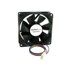 Startech 80x25mm Computer Case Fan with PWM - Pulse Width Modulation Connector - computer cooling Fan - 80mm Fan - pwm Fan (FAN8025PWM) - Ventilátor skříně - 80 mm - černá