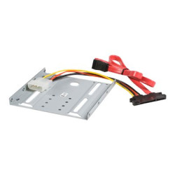 Startech SSD Mounting Bracket - Solid Metal - 2.5in to 3.5 Hard Drive Adapter - SSD Bracket - SSD Upgrade Kit (BRACKET25SAT) - Bay adaptér pro datový sklad - pro P N: 25S22M2NGFFR, S322M225R, SAT2M2NGFF25, SAT32M225, SAT32MSAT257, ST521PMINT