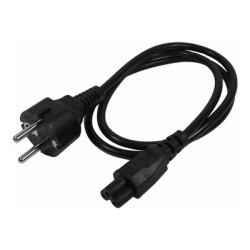 StarTech 3m (10ft) Laptop Power Cord, EU Schuko to C5, 2.5A 250V, 18AWG, Notebook Laptop Replacement AC Cord, Printer Power Brick Cord, Schuko CEE 7 7 to Clover Leaf IEC 60320 C5 - Laptop Charger Cable (753E-3M-POWER-LEAD) - Elektrický kabel - power CEE 7 7 (Z) do IEC 60320 C5 - AC 250 V - 2.5 A - 3 m - lisovaný - černá - Evropa