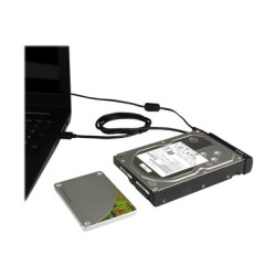Startech USB to SATA Adapter Cable - 2.5in and 3.5in Drives - USB 3.1 - 10Gbps - External Hard Drive Cable - Hard Drive Adapter Cable (USB312SAT3) - Řadič úložiště - 2.5", 3.5" - SATA 6Gb s - USB 3.1 (Gen 2) - černá