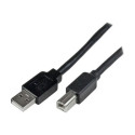 StarTech 20m 65 ft Active USB 2.0 A to B Cable - Long 20 m USB Cable - 20m USB Printer Cable - 1x USB A (M), 1x USB B (M) - Black (USB2HAB65AC) - Kabel USB - USB typ B (M) do USB (M) - USB 2.0 - 20 m - černá - pro P N: ICUSB232D