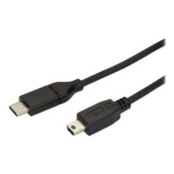 StarTech USB C to Mini USB Cable - 6 ft 2m - M M - USB 2.0 - Mini USB Cord - USB C to Mini B Cable - USB Type C to Mini USB (USB2CMB2M) - USB kabel - USB-C (M) do mini-USB typ B (M) - Thunderbolt 3 USB 2.0 - 2 m - černá
