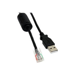 StarTech 6 ft Smart UPS Replacement USB Cable AP9827 - USB cable - USB (M) to RJ-45 (10 pin) (M) - 6 ft - black - USBUPS06 - Kabel USB - USB (M) do RJ-45 (10 pinů) (M) - 1.8 m - černá