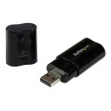 StarTech USB Sound Card - 3.5mm Audio Adapter - External Sound Card - Black - External Sound Card (ICUSBAUDIOB) - Zvuková karta - stereo - USB 2.0 - pro P N: MU15MMS, MU6MMS, TB33A1C