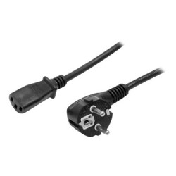 StarTech 2m (6ft) Computer Power Cord, 18AWG, EU Schuko to C13 Power Cord, 10A 250V, Black Replacement AC Cord, TV Monitor Power Cable, Schuko CEE 7 7 to IEC 60320 C13 Power Cord - PC Power Supply Cable - Elektrický kabel - power IEC 60320 C13 do power CEE 7 7 (M) - 1.8 m - černá - Evropa - pro P N: KITBXAVHDPEU, KITBXDOCKPEU