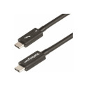 StarTech 3ft (1m) Thunderbolt 4 Cable, 40Gbps, 100W Power Delivery, 4K 8K Video, Intel-Certified Thunderbolt Cable - Compatible w USB 4 Thunderbolt 4 USB 3.2 USB Type-C DisplayPort Thunderbolt 3 (TBLT4MM1M) - Kabel Thunderbolt - Thunderbolt 4 (M) do Thunderbolt 4 (M) - USB4 Thunderbolt 3 USB 3.2 USB Type-C DisplayPort - 1 m - podporuje 4K, podpora 8K, pasivní, USB napájení (100W) - černá