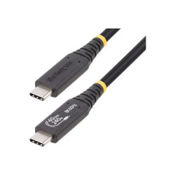 StarTech 1m (3.3ft) USB4 Cable, USB-IF Certified USB-C Cable, 40 Gbps - USB kabel - USB-C (M) do USB-C (M) - USB4 Thunderbolt 3 Thunderbolt 4 DisplayPort 1.4 - 48 V - 5 A - 1 m - neobsahuje halogen, pasivní, podpora 4K120Hz, podpora 8K60Hz, technologie Extended Power Range (EPR), podpora napájení Power Delivery 3.1 - černá
