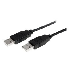 StarTech 1m USB 2.0 A to A Cable - M M - 1m USB 2.0 aa Cable - USB a male to a male Cable (USB2AA1M) - Kabel USB - USB (M) do USB (M) - USB 2.0 - 1 m - černá - pro P N: ST4200MINI2, SV231HDMIUA