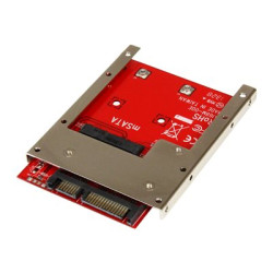 Startech mSATA SSD to 2.5in SATA Adapter Converter - mSATA to SATA Adapter for 2.5in bay with Open Frame Bracket and 7mm Drive Height (SAT32MSAT257) - Řadič úložiště - 1 Kanál - SATA 6Gb s - SATA 6Gb s - pro P N: BRACKET125PT, BRACKET125PTP, SATERASER4, SDOCK1EU3P2, SDOCK4U313, USB31C2SAT3