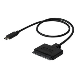 Startech USB C to SATA Adapter - External Hard Drive Connector for 2.5'' SATA Drives - SATA SSD HDD to USB C Cable (USB31CSAT3CB) - Řadič úložiště - 2.5", 3.5" - SATA 6Gb s - USB 3.1 (Gen 2) - černá